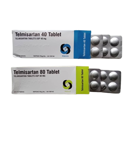 Telmisartan 40/80mg. Tab